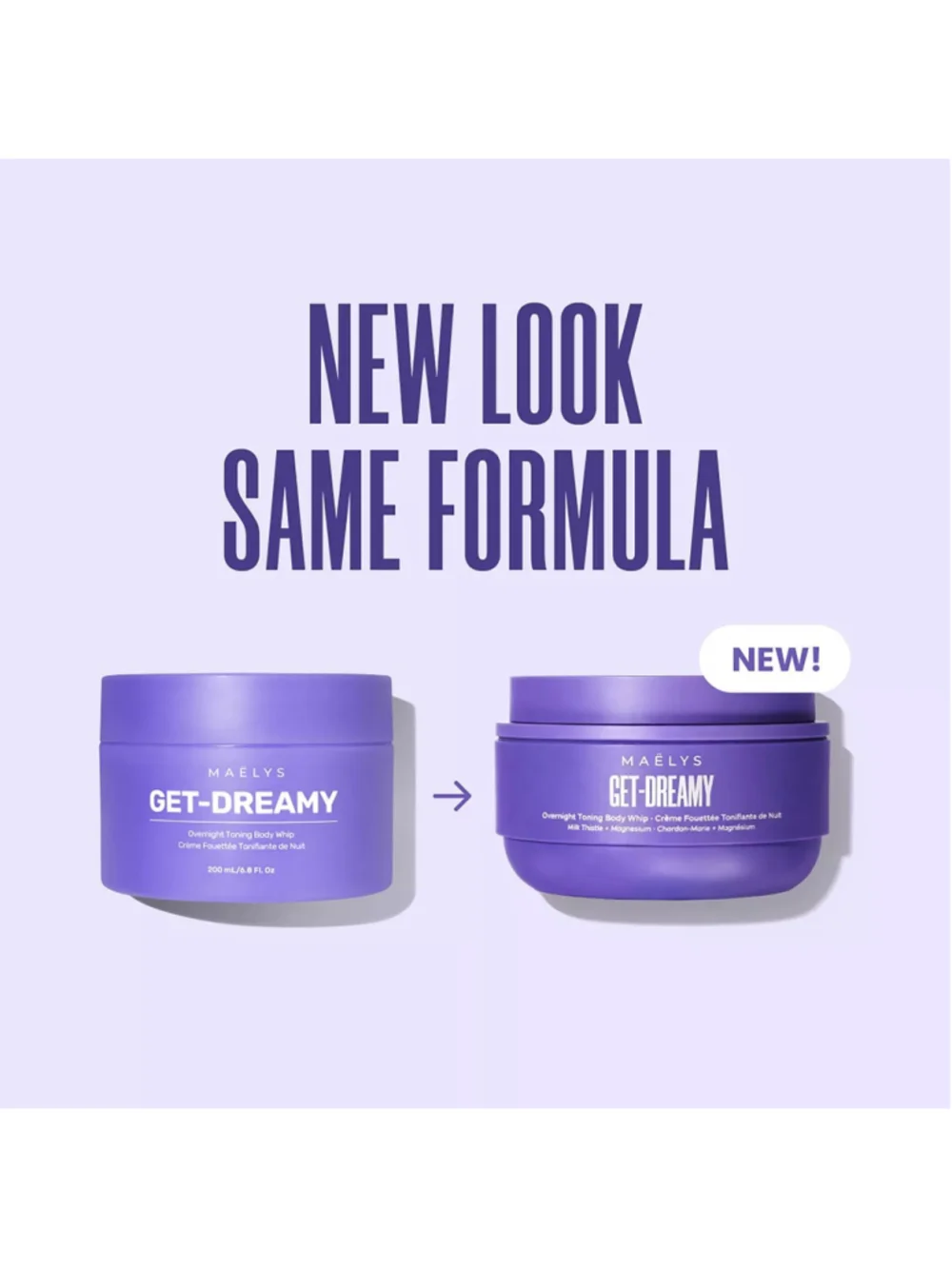 MAËLYS GET-DREAMY Overnight Toning Body Whip 6.8oz 200mL NIB